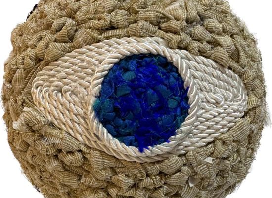 Title: Waiting Eyes Medium: Fabric Size: 70 cm